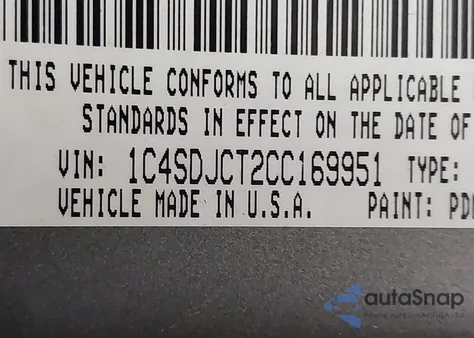 2012 Dodge Durango R/T from USA, damaged, VIN 1C4SDJCT2CC169951